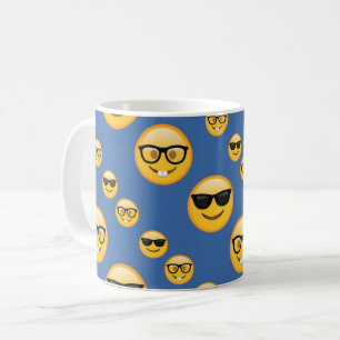 Mug Verres modelés Emojis de bleu