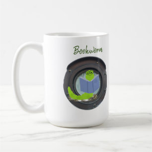 Mug Vers de livre dans un thol