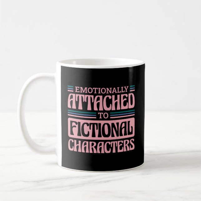 Mug Vers De Livres Émotionnellement Attachés À Un Char (Gauche)