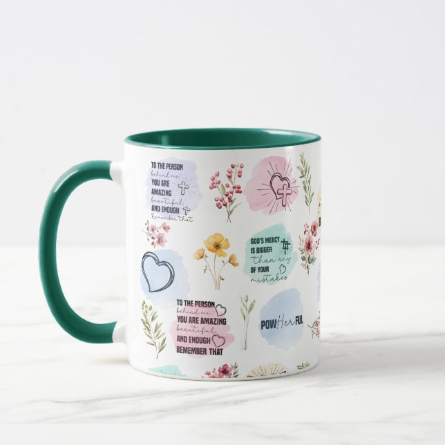 Mug vers la Bible, tasse biblique quotidienne pour (Gauche)