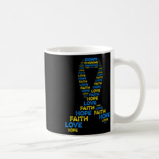 Mug Vers le bas Sensibilisation au syndrome Espoir Foi