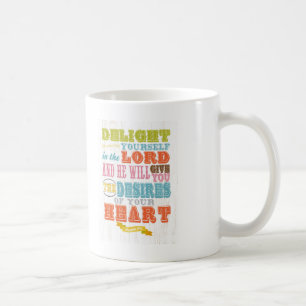 Mug Vers scriptural chrétien de bible - 37:4 de psaum