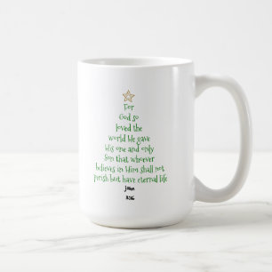 Mug Verse de l'écriture de l'arbre de Noël (John 3:1