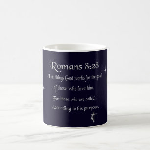 Mug verset biblique chrétien Romains 8:28