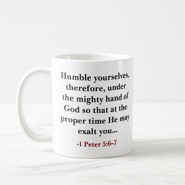 Mug verset biblique personnalisé chrétien (Gauche)