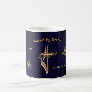 Mug Verset biblique sauvé par Grace