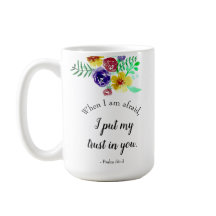 verset biblique sur la peur Aquarelle Fleurs Foi
