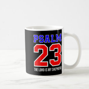 Mug Verset de la Bible chrétienne Psaume 23 Le Seigneu