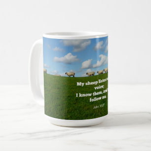 Mug verset de la Bible, Jean 10:27,
