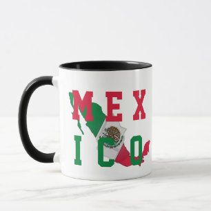 Mug Vert Blanc Rouge Mexique Drapeau Mexique Pays Fier