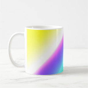 Mug Vert bleu arc-en-ciel texture abstraite motif art
