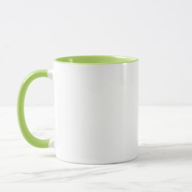 Mug Vert Citron Clair Blanc (Gauche)