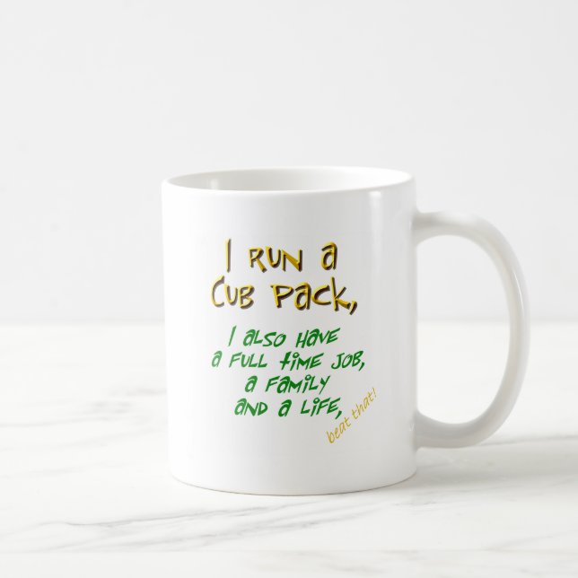Mug vert de chef de petit animal (Droite)