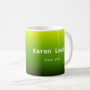 Mug Vert dégradé et jaune