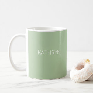 Mug vert sauge naturel uni