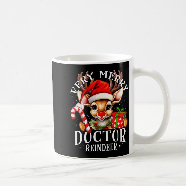 Mug Very Merry Doctor Reindeer Matching Christmas  (Droite)