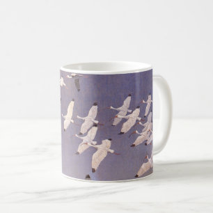 Mug Vestige d'Ibis survolant les zones humides, les oi
