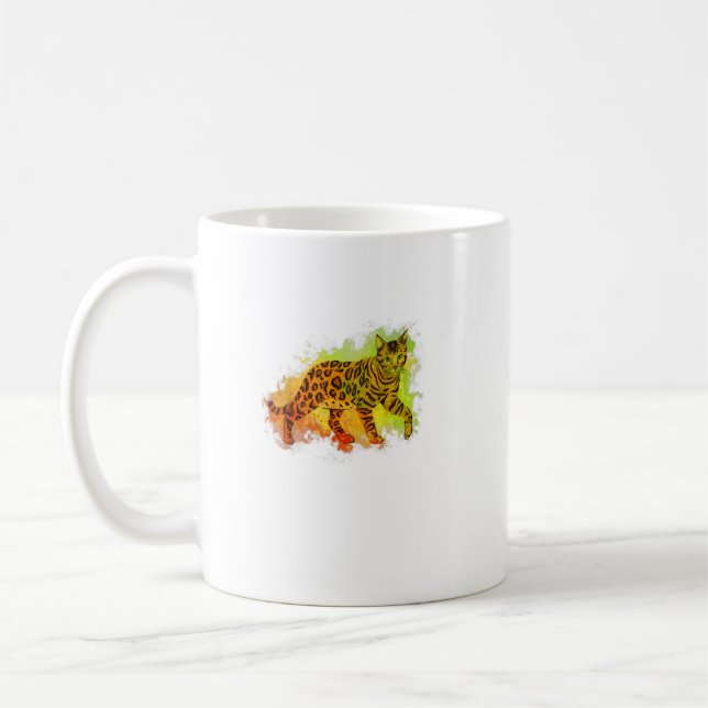 Mug Vêtements De Chat Bengale Pour Femmes Meilleur Cha (Gauche)