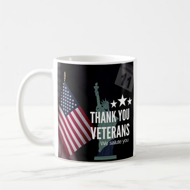 Mug veterans day appreciation - thank you veterans  (Gauche)