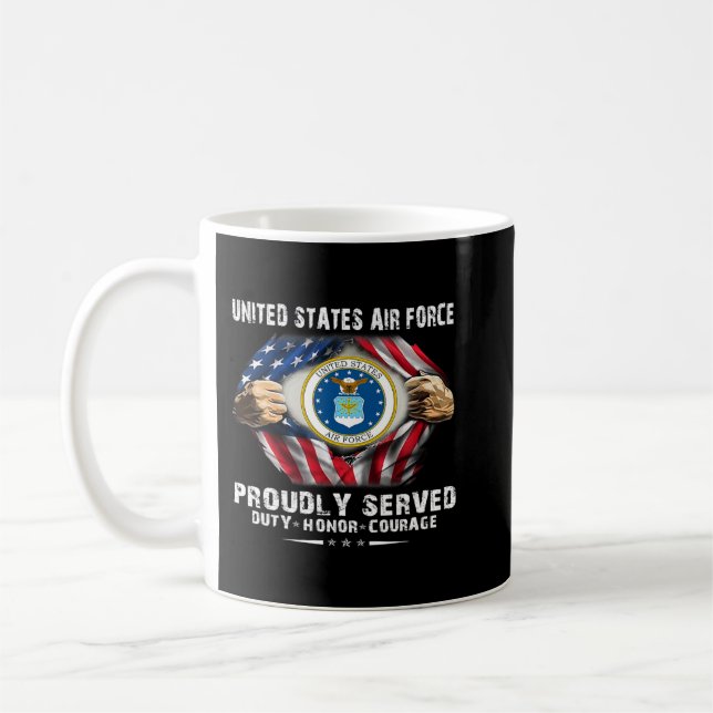 Mug Vétérinaire De La Force Aérienne Courage D'Honneur (Gauche)