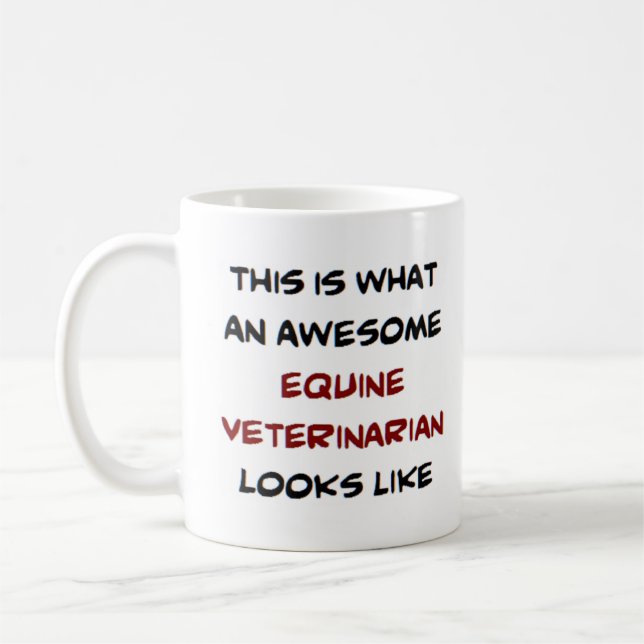 Mug vétérinaire équin, génial (Gauche)