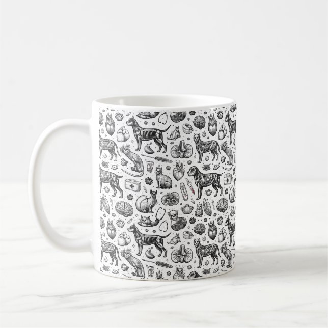 Mug Veterinary Animal Anatomy | Happy Doctor’s Day (Gauche)
