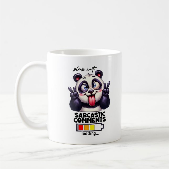 Mug Veuillez patienter Commentaires Sarcastiques Charg (Gauche)