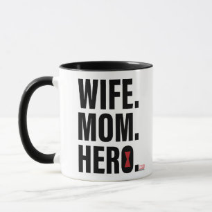 Mug Veuve noire Femme. Maman. Héroïne.