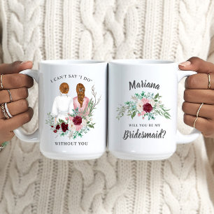 Mug Veux-tu être ma demoiselle d'honneur? Filles en Ro