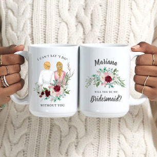 Mug Veux-tu être ma demoiselle d'honneur? Filles en Ro