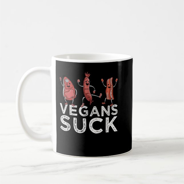 Mug Viande anti-Vegan mangeur BBQ Lover Ribeye Steak V (Gauche)