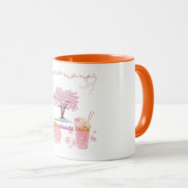 Mug Vibe Attracts Tribe (Devant droit)