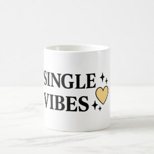 Mug Vibes Célibataires – Saint-Valentin Anti‑Confiant