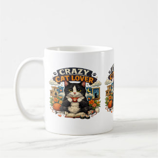 Mug Vibes d'amour pour les chats – Design de chat mign
