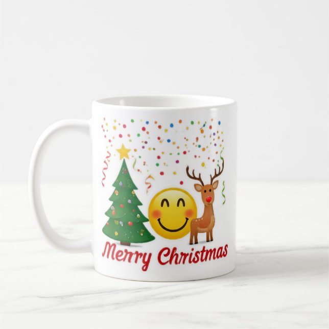 Mug "Vibes de Noël Joyeuses : Design de Noël unique" (Gauche)