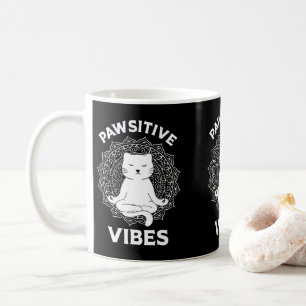 Mug Vibes de Pawsitive Zen Kitty Chat Propriétaires Ch