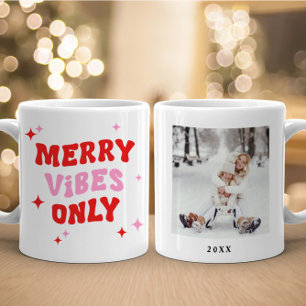 Mug Vibes de plaisance uniquement   Photo de Noël mode