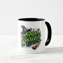 Vibes de Sorcière Néon Vert et Violet Witchcore Ha