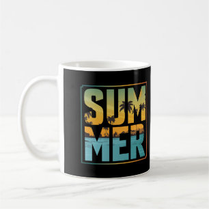 Mug Vibes d'été cool Palm Trees & Eau