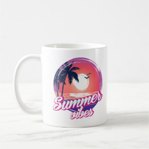 Mug Vibes d'été du coucher de soleil tropical