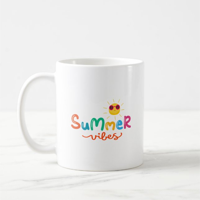 Mug Vibes D'été Et Soleil (Gauche)