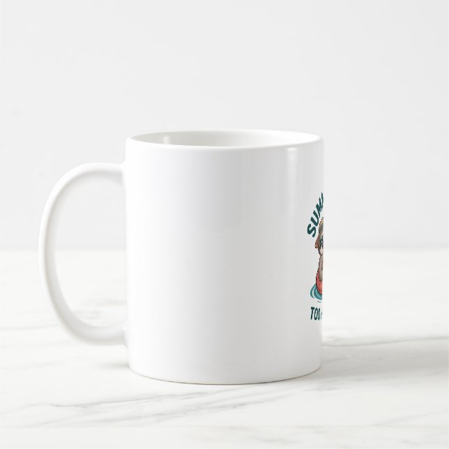 Mug Vibes d'été Sloth Funny Lazy Float (Gauche)