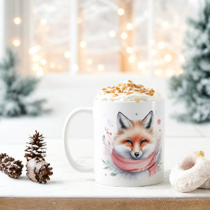 Mug Vibes hiver Aquarelle Fox -