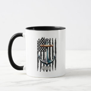 Mug Vibes patriotiques vintages de l'US Navy sur l'Anc