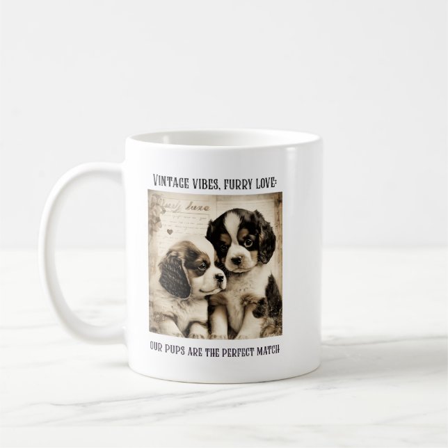 Mug Vibes vintages, amour furieux : Puppy Love (Gauche)