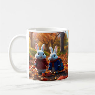 Mug"Vibrant Whimsy: Colourful Rabbit Delight Mug" Coffee Mug
