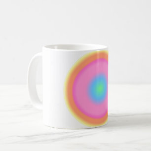Mug Vibrations positives - Dégradé radial coloré