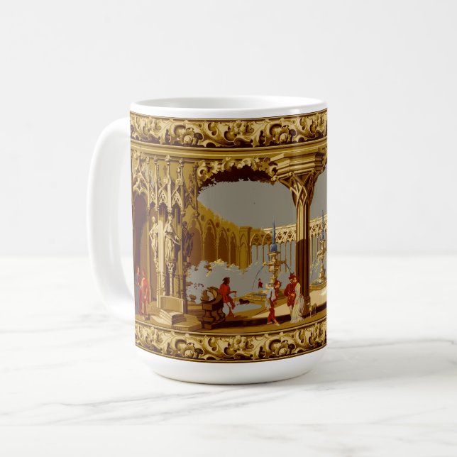 Mug Victorian Era Gothic Revival Style Frieze (Devant gauche)