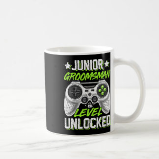 Mug Vidéo de jeu Gamer Junior Groomsman Niveau Débloqu