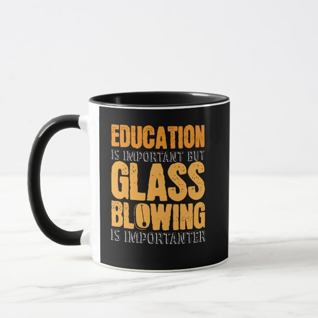 Mug Vidéo de plaisanterie de Glassblower (Gauche)